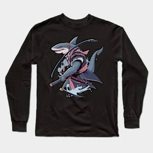 shark samurai Long Sleeve T-Shirt